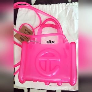 Telfar x Melissa Small Pink Jelly Shopping Bag